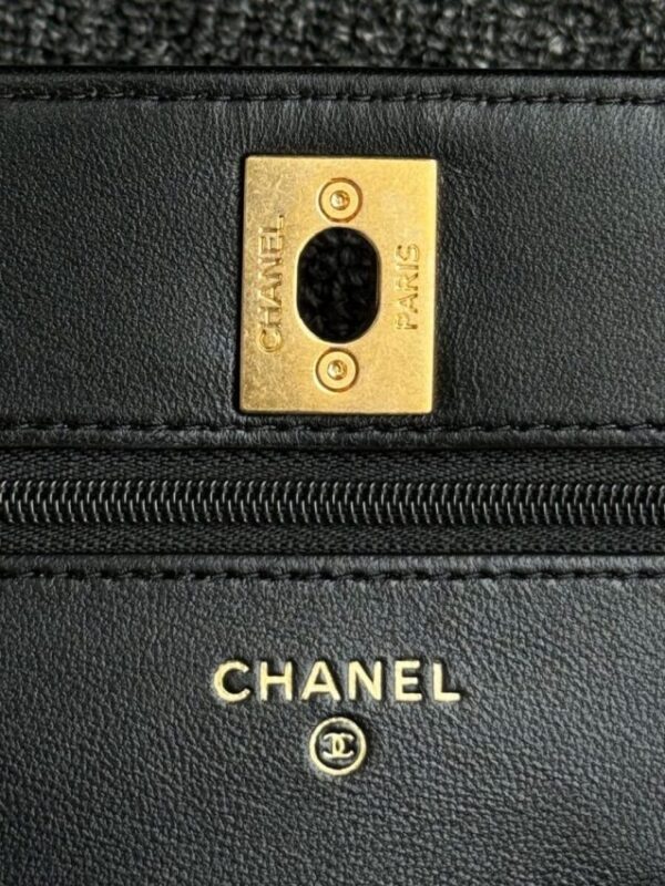 Replica CHANEL 24s Double Pearl Woc Black - high-end fake designer purse