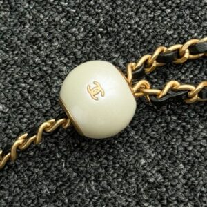 Replica CHANEL 24s Double Pearl Woc Black - near-authentic luxury replica handbag