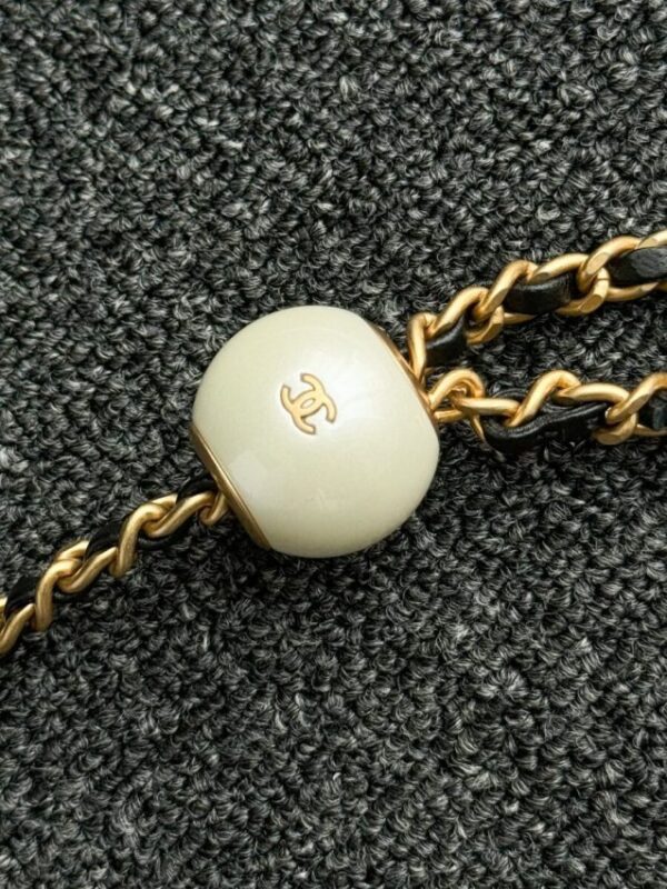 Replica CHANEL 24s Double Pearl Woc Black - near-authentic luxury replica handbag