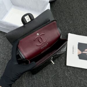 Replica CHANEL Classic Flap 23cm Black Silver - high-quality designer bag clone