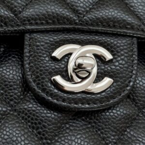 Replica CHANEL Classic Flap 23cm Black Silver - authentic-look luxury purse replica
