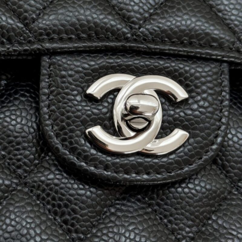 Replica CHANEL Classic Flap 23cm Black Silver - authentic-look luxury purse replica
