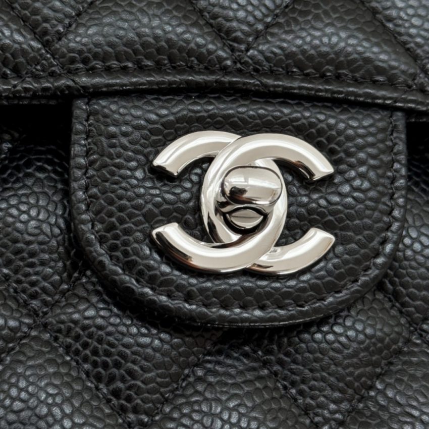 Replica CHANEL Classic Flap 23cm Black Silver - authentic-look luxury purse replica