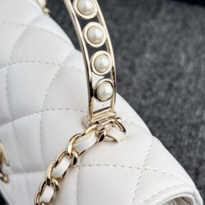 Replica CHANEL 24s Pearl Handle White - top-tier luxury replica shoulder bag