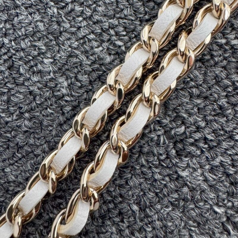 Replica CHANEL 24s Pearl Handle White - near-authentic luxury replica handbag