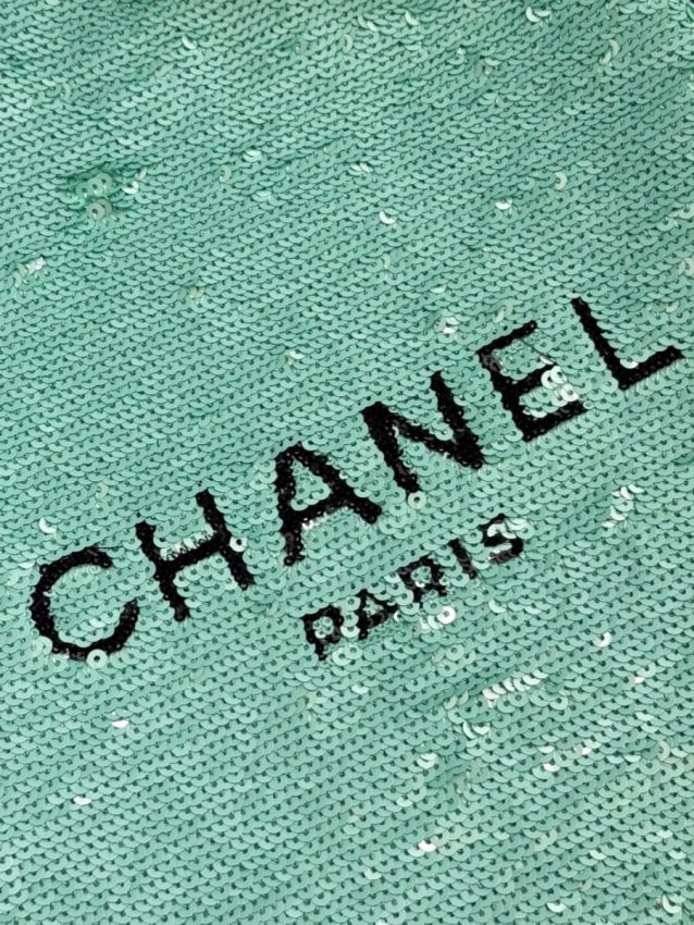 Replica CHANEL Sequin Shoulder Bag Green - 1:1 designer replica handbag