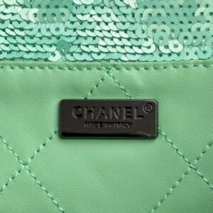 Replica CHANEL Sequin Shoulder Bag Green - top-rated replica designer bag