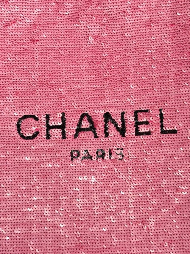Replica CHANEL Sequin Shoulder Bag Pink - high-accuracy replica luxury purse