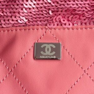 Replica CHANEL Sequin Shoulder Bag Pink - authentic-look luxury purse replica