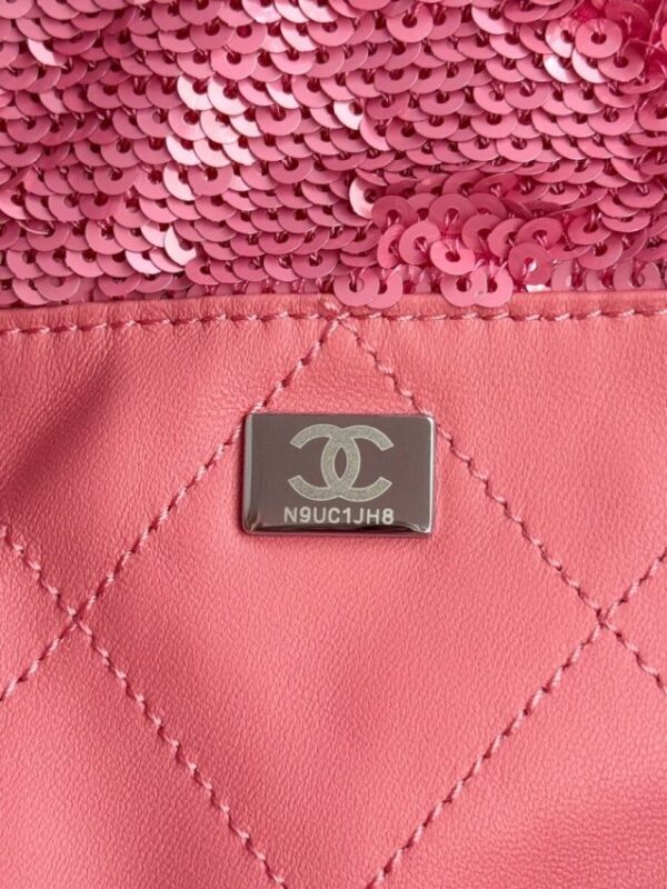 Replica CHANEL Sequin Shoulder Bag Pink - authentic-look luxury purse replica