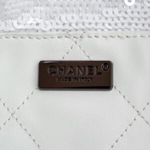 Replica CHANEL Sequin Shoulder Bag White - top-tier luxury replica shoulder bag