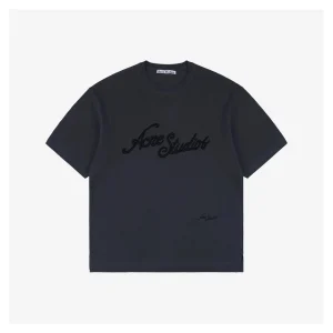 Acne Studios 3D Raised Letter Embroidery T-shirt