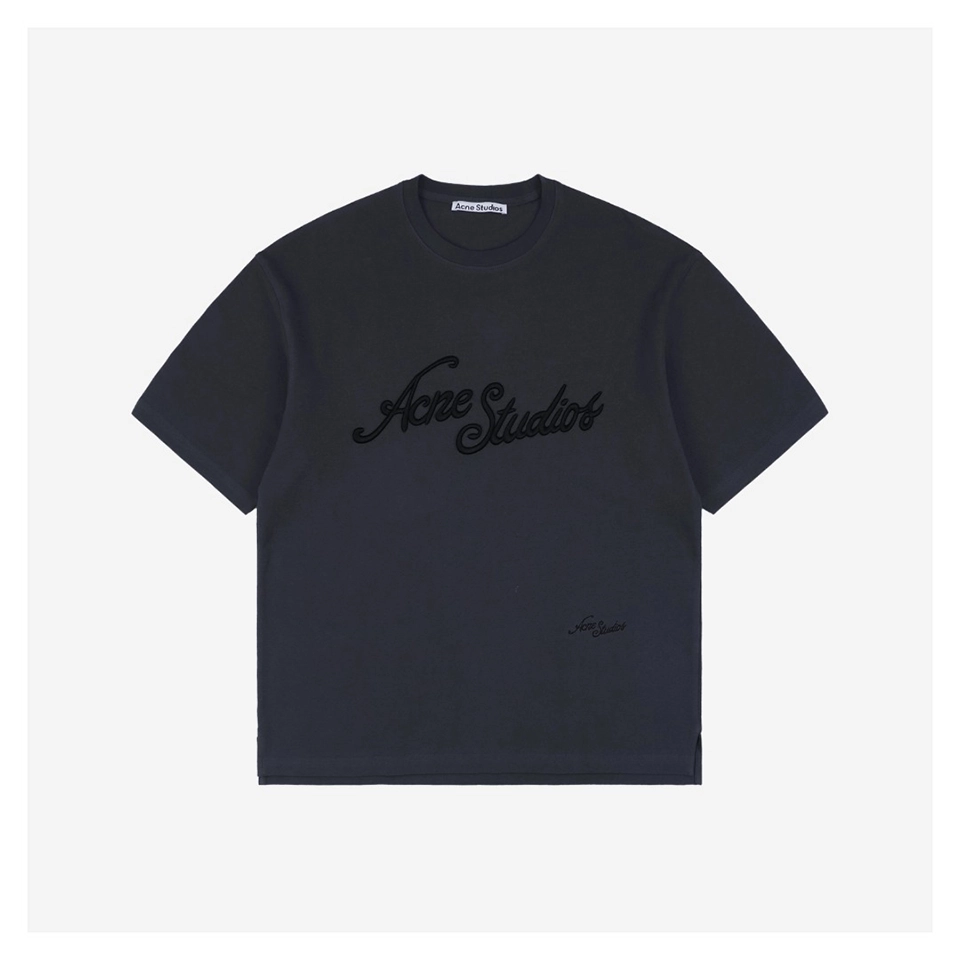 Acne Studios 3D Raised Letter Embroidery T-shirt