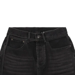 Acne Studios Belted Straight-Leg Denim Shorts