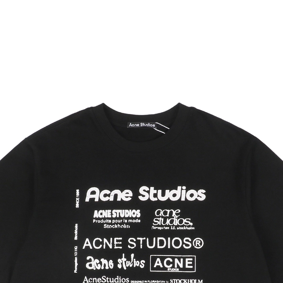 Acne Studios Multi-Logo Front & Back Print T-shirt