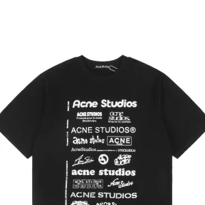 Acne Studios Multi-Logo Front & Back Print T-shirt