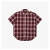 Acne Studios Red and White Check T-Shirt