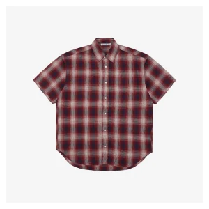 Acne Studios Red and White Check T-Shirt