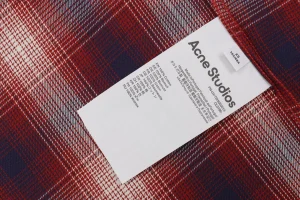 Acne Studios Red and White Check T-Shirt7.jpeg