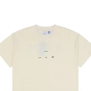 Adidas x SFTM Distressed Wasteland Oversized T-shirt Beige