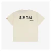 Adidas x SFTM Distressed Wasteland Oversized T-shirt (Beige/Black)