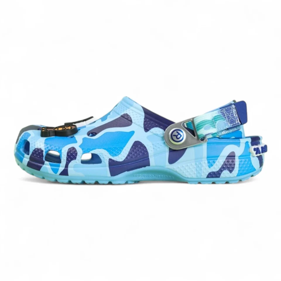 BAPE x Crx Classic Clog “ABC Camo Blue”