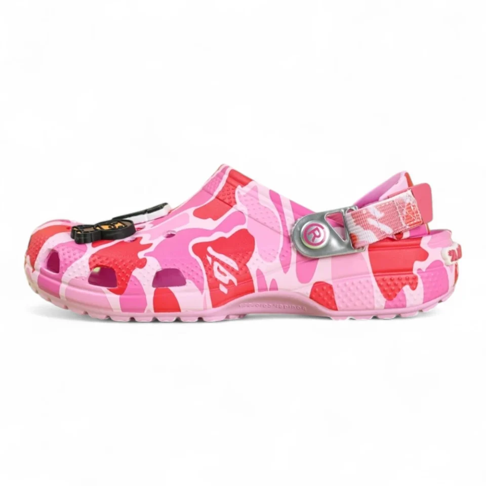 BAPE x Crocs Classic Clog “ABC Camo Pink”