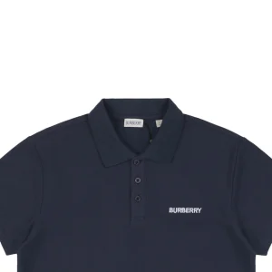 BBry BT Frame Line Embroidered Polo Shirt Dark Blue