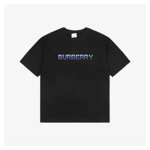 BBry Blue & White Slogan Embroidered T-shirt
