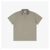BBry Check Collar Polo T-Shirt (Khaki/Beige)