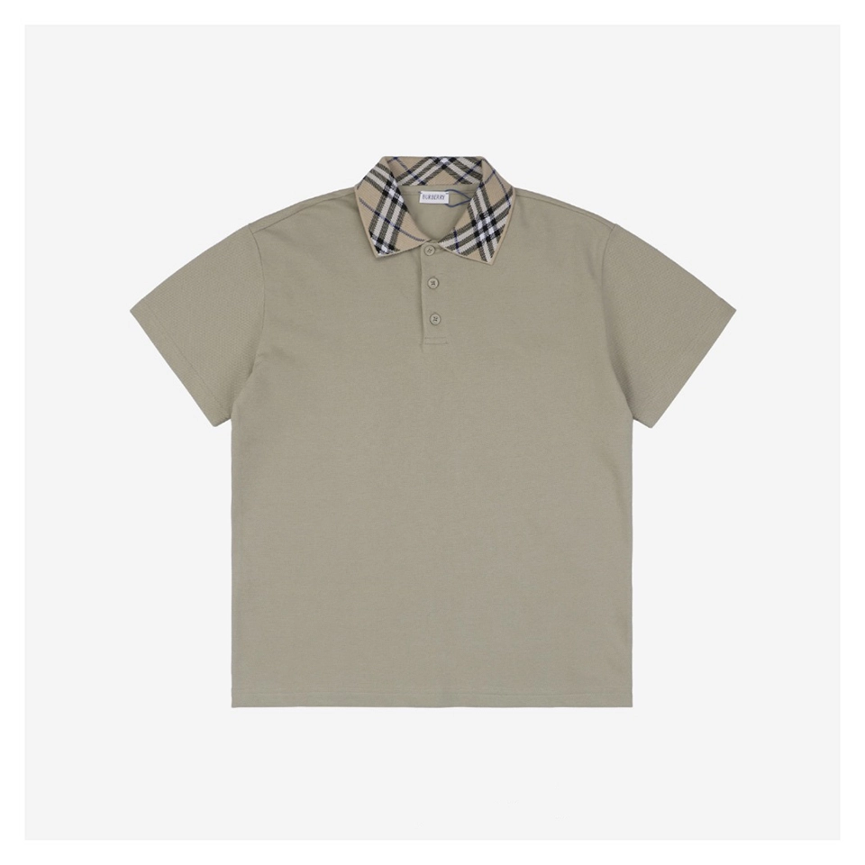BBry Check Collar Polo Shirt