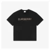 BBry Check Patchwork Logo Embroidered T-shirt (Black/White)