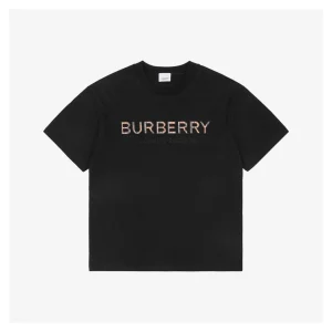BBry Check Patchwork Logo Embroidered T-shirt
