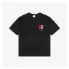 BBry Red & White Paneled Equestrian Logo Embroidered T-shirt (Black/White)