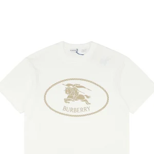 BBry Rope Equestrian Knight Thick Print T-shirt White