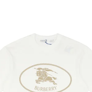 BBry Rope Equestrian Knight Thick Print T-shirt White