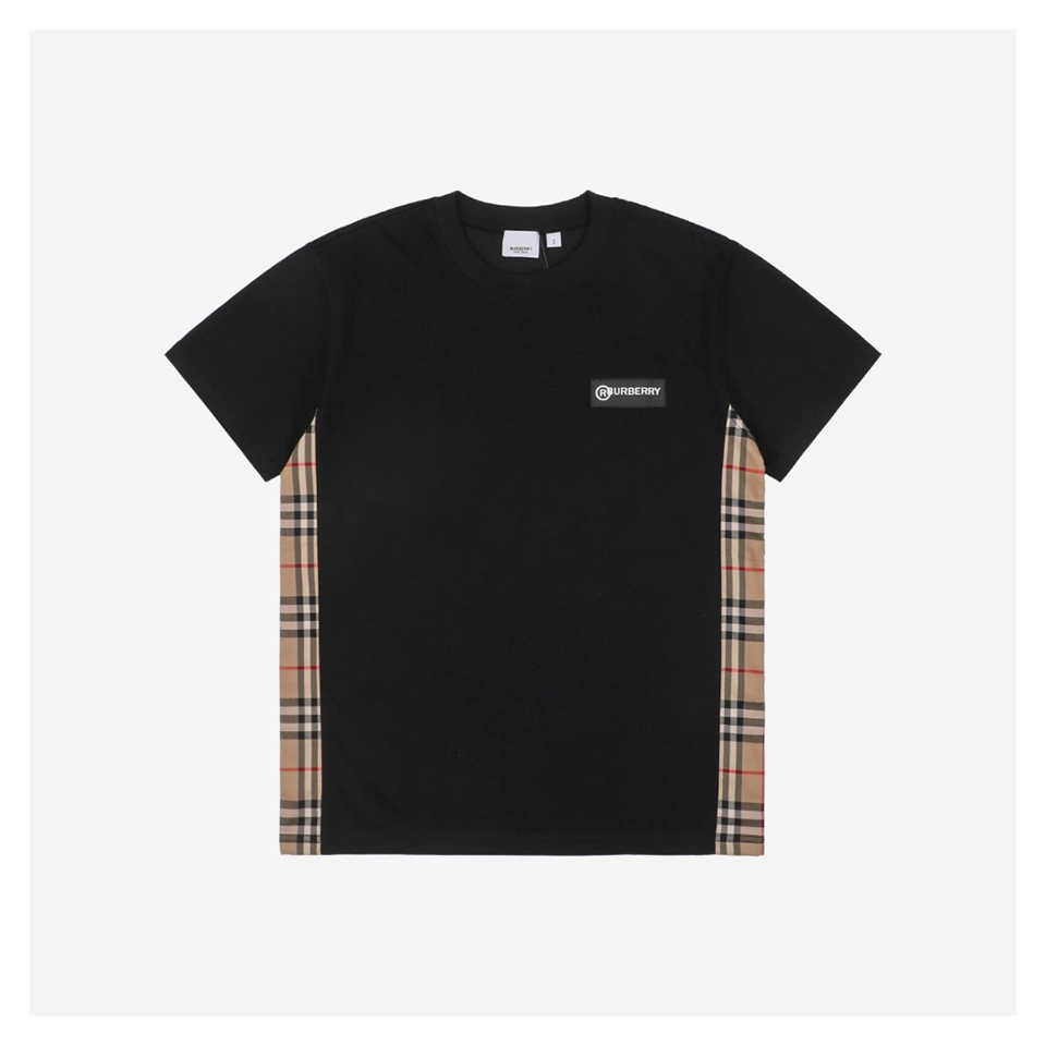 BBry Side Panel Check T-shirt