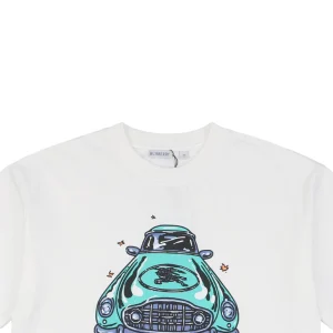 BBry Vintage Car Graphic Print T-shirt White