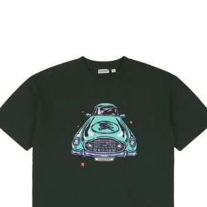 BBry Vintage Car Graphic Print T-shirt Black