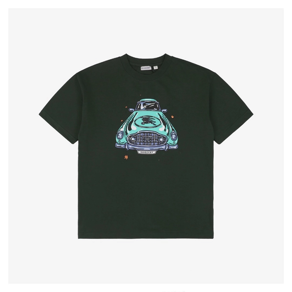 BBry Vintage Car Graphic Print T-shirt