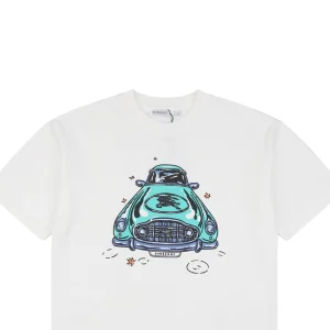 BBry Vintage Car Graphic Print T-shirt White