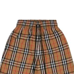 BBrry Nova Check Khaki Drawstring Shorts