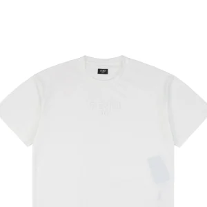 F Front Logo Embroidered T-shirt White