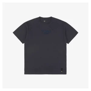F Front Logo Embroidered T-shirt