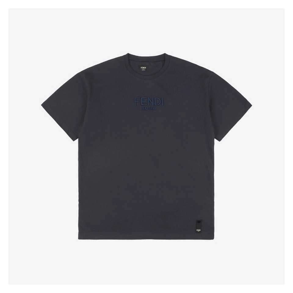 F Front Logo Embroidered T-shirt