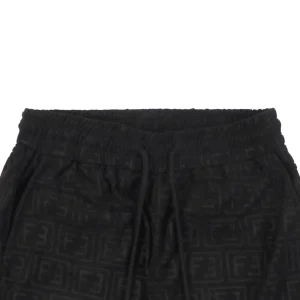 F Full-Print Jacquard Box Logo Shorts Black