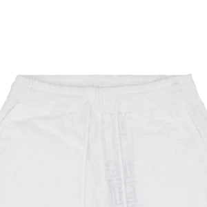 F Full-Print Jacquard Box Logo Shorts White