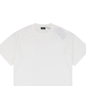 F Full-Print Jacquard Box Logo T-shirt White