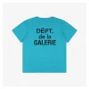 Gallery Dept Sky Blue & Black French Text Print T-shirt