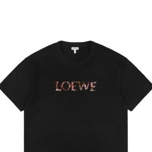 L Gradient Logo Embroidered T-shirt